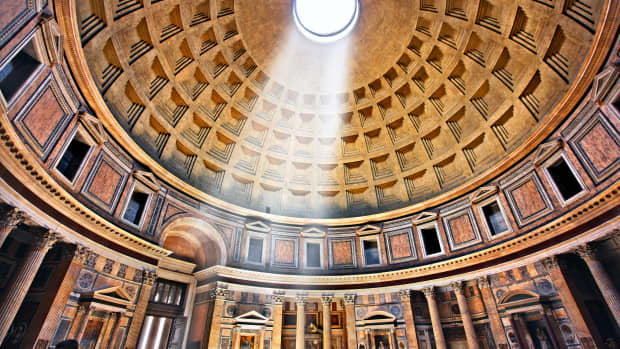 罗马万神殿的圆顶。